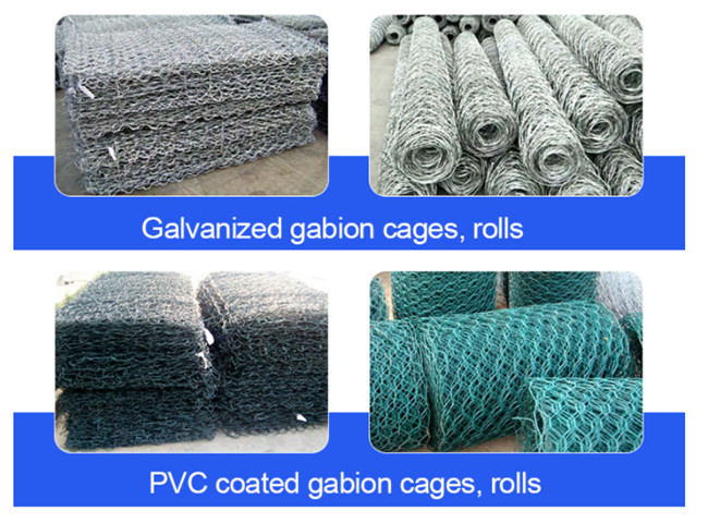 Construction Hexagonal Gabion Wire Baskets OEM 3x1x0.5m Rock Basket Retaining Wall