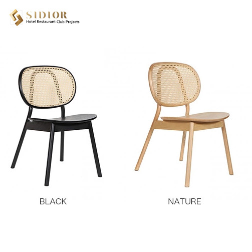 Morden Design Dining Chair, solid wood frame, natural ratton finished, hot sell dining chair