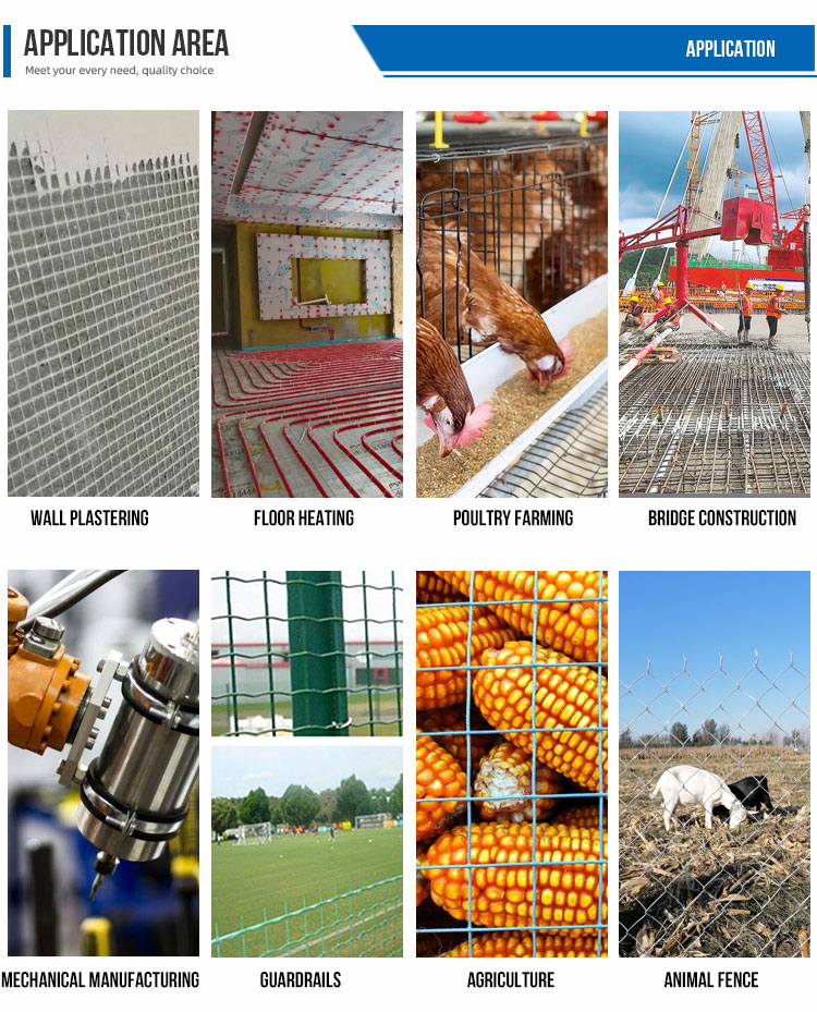Coated Galvanized Wire Fence Panels Heavy Duty Galvanised Mesh 1m-30m Length