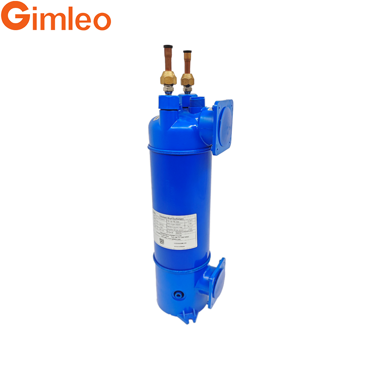3HP Swimming Pool Heat Exchangers MHTA-3 With PVC Shell / 9.52mm Refrigerant Outlet
