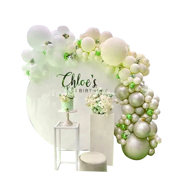 ROHS Acrylic Display Stands Wedding Backdrop Drape Decoration Materials Flower Wall