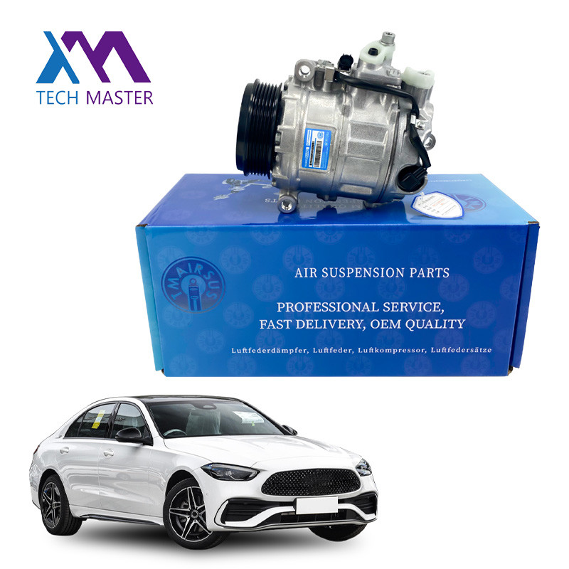 Black and Silvery Air Conditioning Compressor Pump
