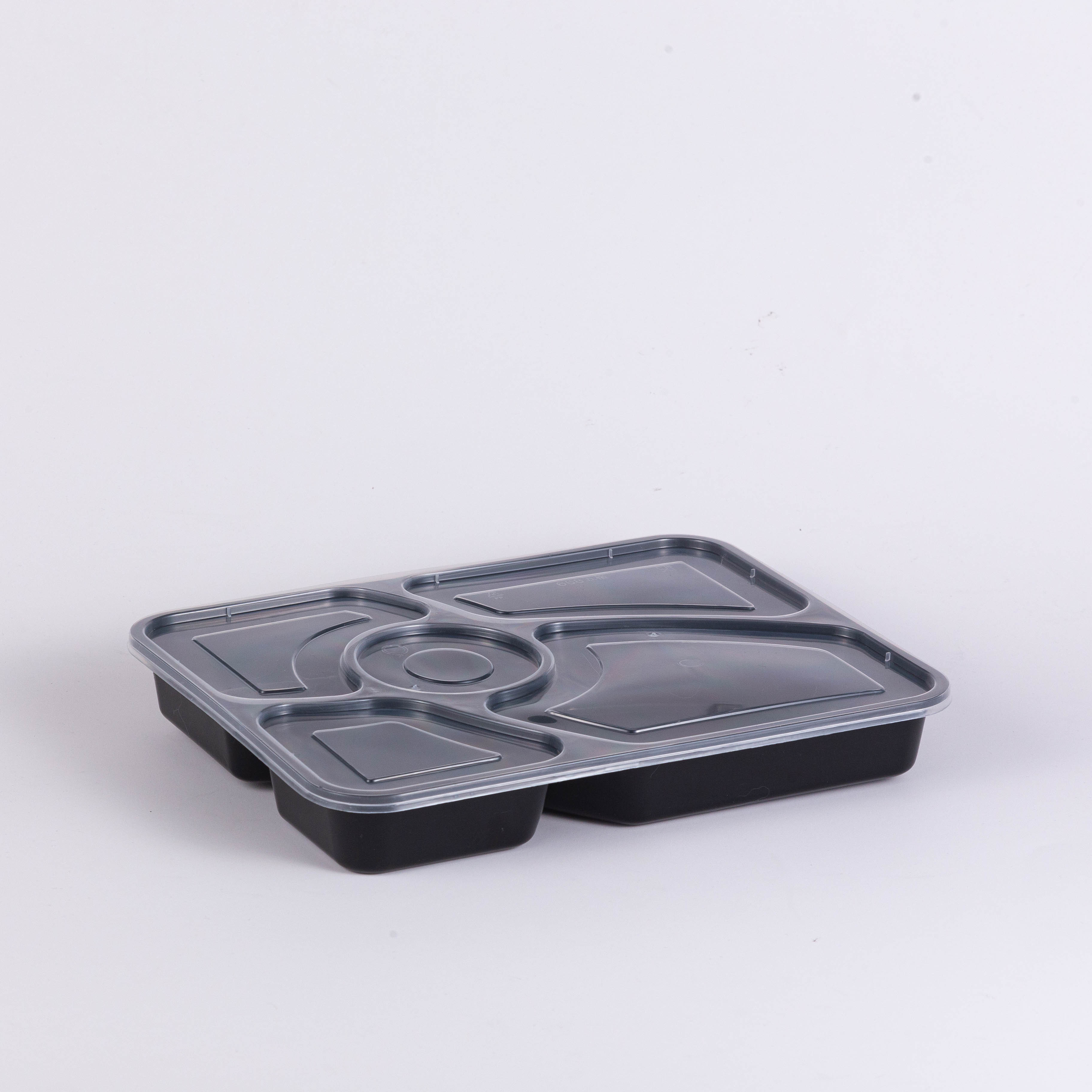 Lunch Food Disposable Container Rectangular PP Plastic Disposable Microwave