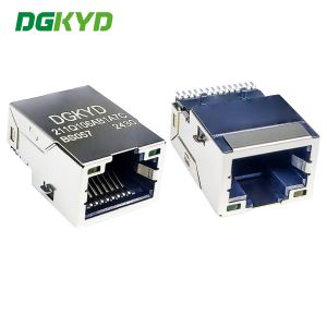  RJ45 1000/BASE-T Integrated Filtering Network Connector SMT LCP Surface Mount Interface DGKYD211Q106AB1A7CBS057 Manufactures