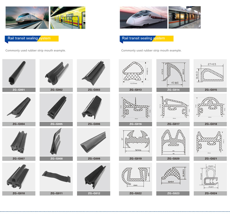 Window Door Rubber Strip Seal for Customized Nbr Epdm Window Seals in Black Grey