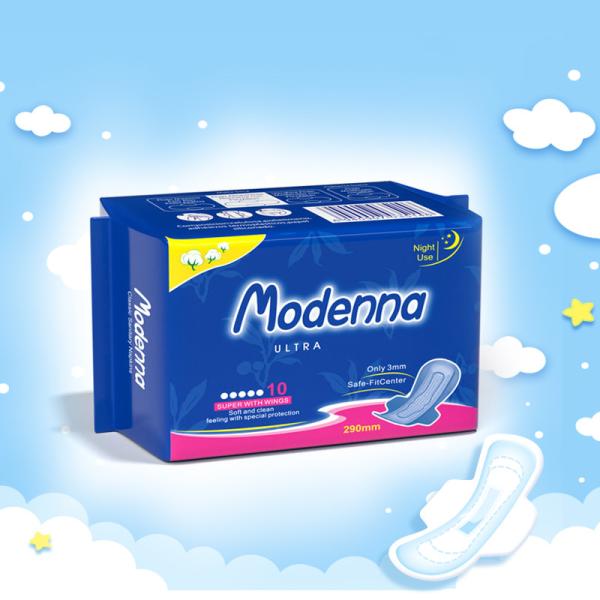 Organic Cotton Female Sanitary Napkin Ultra Thin Biodegradable Napkins For