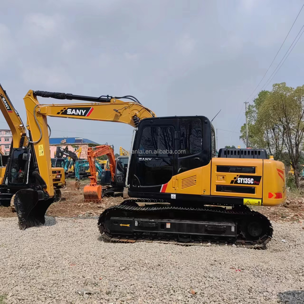 Sany SY135C Used Excavator Original Color With Original Hydraulic Cylinder