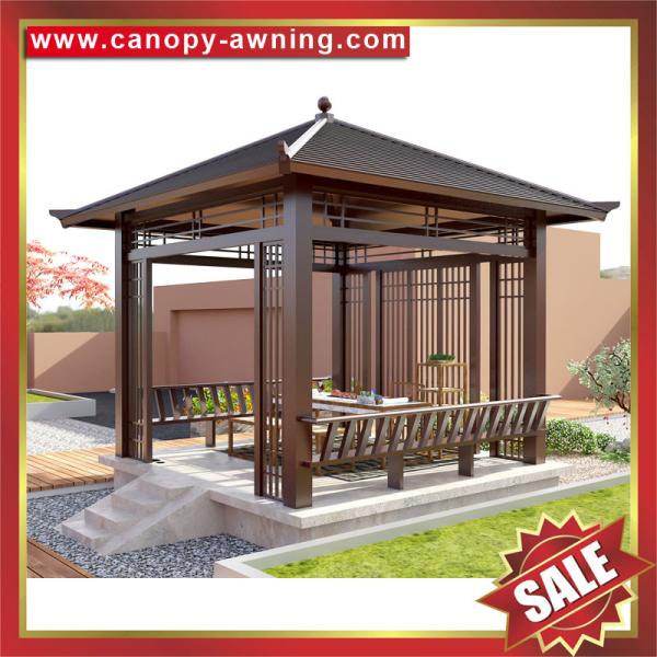 hot sale outdoor garden park classical wood look Aluminium aluminum alu metal