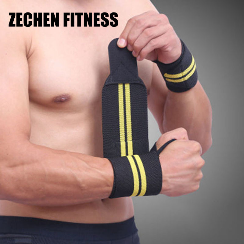 8cm Wrist Wraps Fitness Gym Equipment Support Weight Lifting Polyester Straps