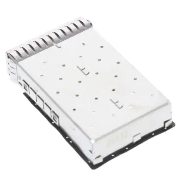 TE 2198720-1 zSFP+ Cage Ganged (1 x 2) Connector Press-Fit Through Hole Right