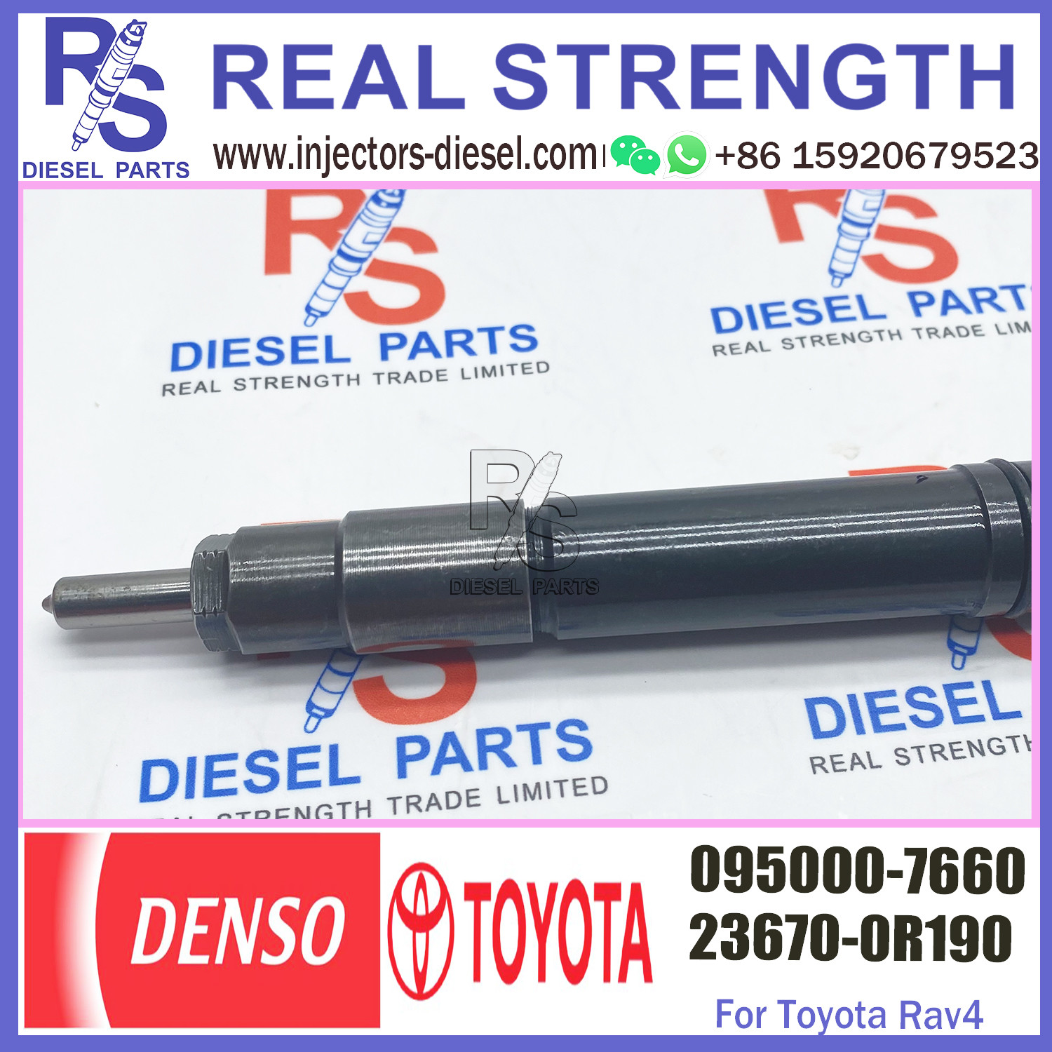 Hot sale diesel injection nozzle injector 095000-6970 095000-7660 engine pump injector sprayer 23670-09190 23670-0R190
