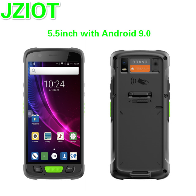 JZIOT V9000P 5.5 Inch Android 9.0 PDAs with UHF RFID and Wireless Barcode Reader