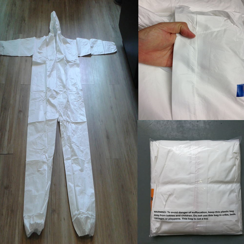 Dustproof Spray Cleanroom Paint Disposable Coverall Suit Waterproof Oil Resistant