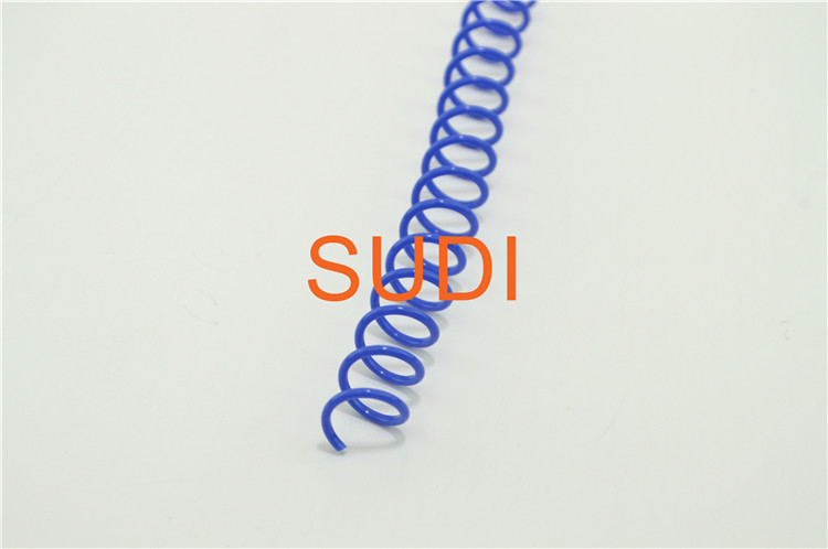 Blue Color PVC 2.79mm Plastic Spiral Binding Coils