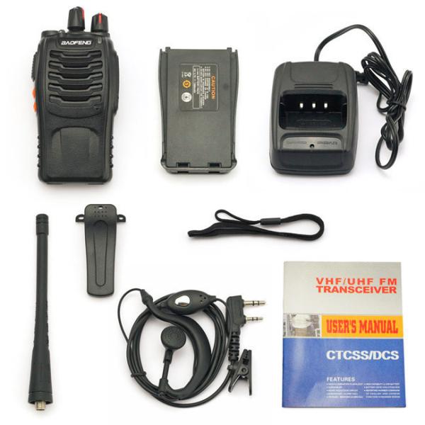 16CH 400-470mhz BF 888s Walkie Talkie Interphone 3.7V / 1500mAH Operation