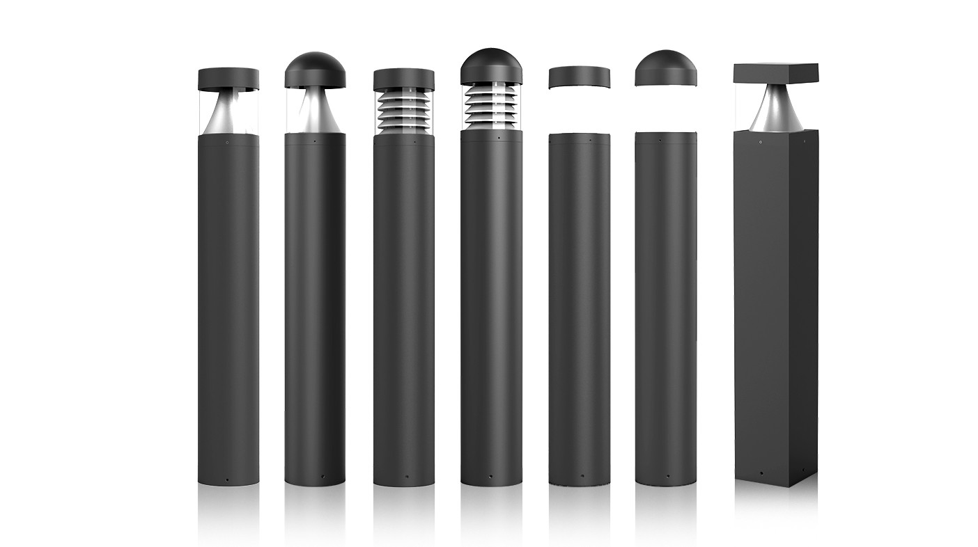 Energy Efficient IP65 Bollard Lights LED Lawn Light Photocell Emergency 0-10V Dimming