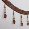Buy cheap Handmade fashionable chain beads lace tassels fringes for curtain/sofa/pillow from wholesalers