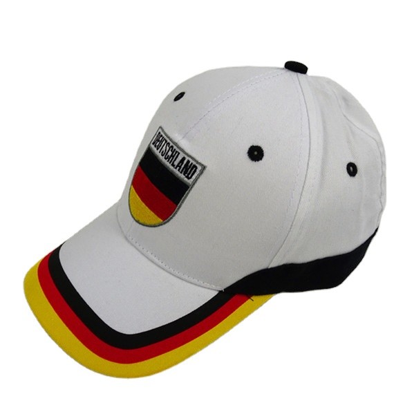 6 Panel Advertising Baseball Caps , Baseball Style Caps With Brim