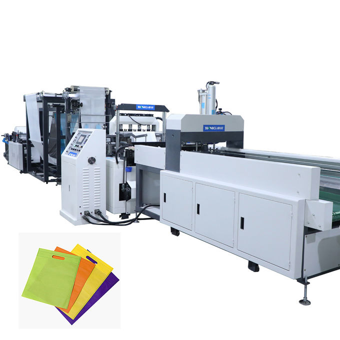 Polypropylene Non Woven Fabric Carry Bag Making Machine LCD touch screen