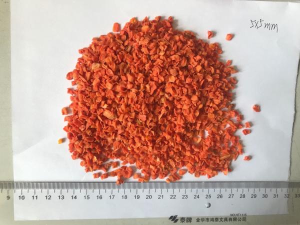 Quality Low sugar dried carrot granules with ISO HACCP FDA HALAL certificates for sale