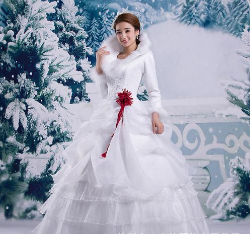 Tiger winter wedding winter 2015 new winter models thick fur collar long-sleeved