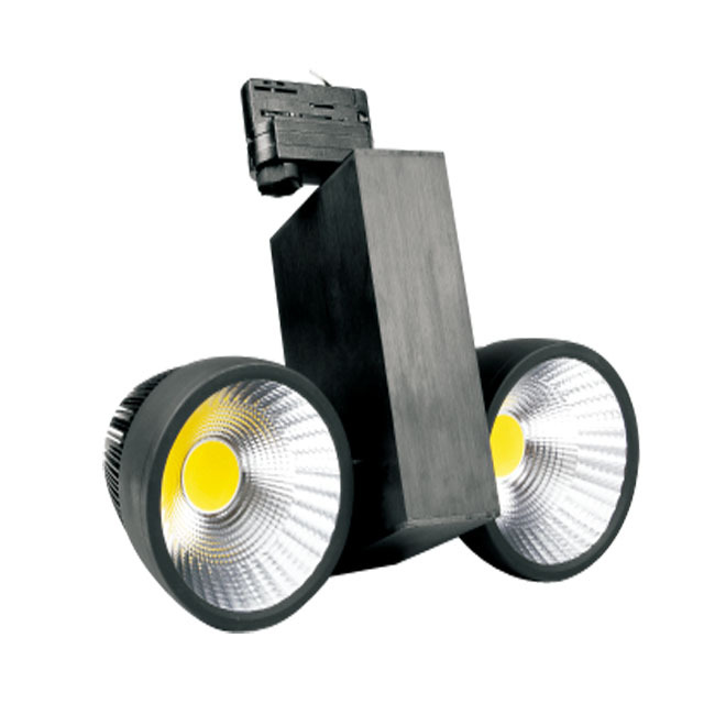 TIWIN Top Quality High CRI High Power Black Commercial 52W COB Gallery LED track lighting 50w for Stores,