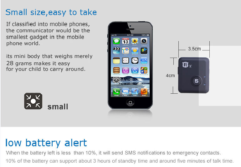 RF-V6+, real time tracker & alarm SOS alarm voice monitoring