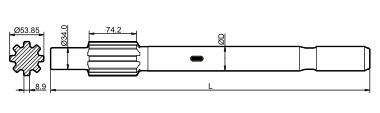 Premium Steel Anti-Fatigue Cop1238 T38 T45 T51 Drill Shank Adapter For Rock Drill