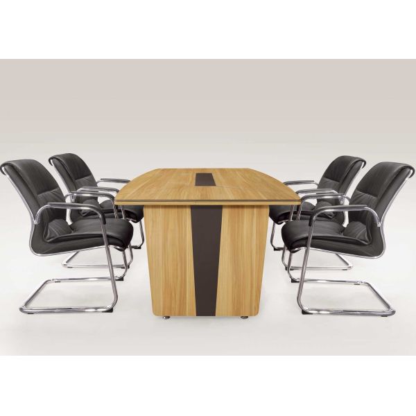 MFC Particle Board Melamine Conference Table Custom Design With Steady Edge