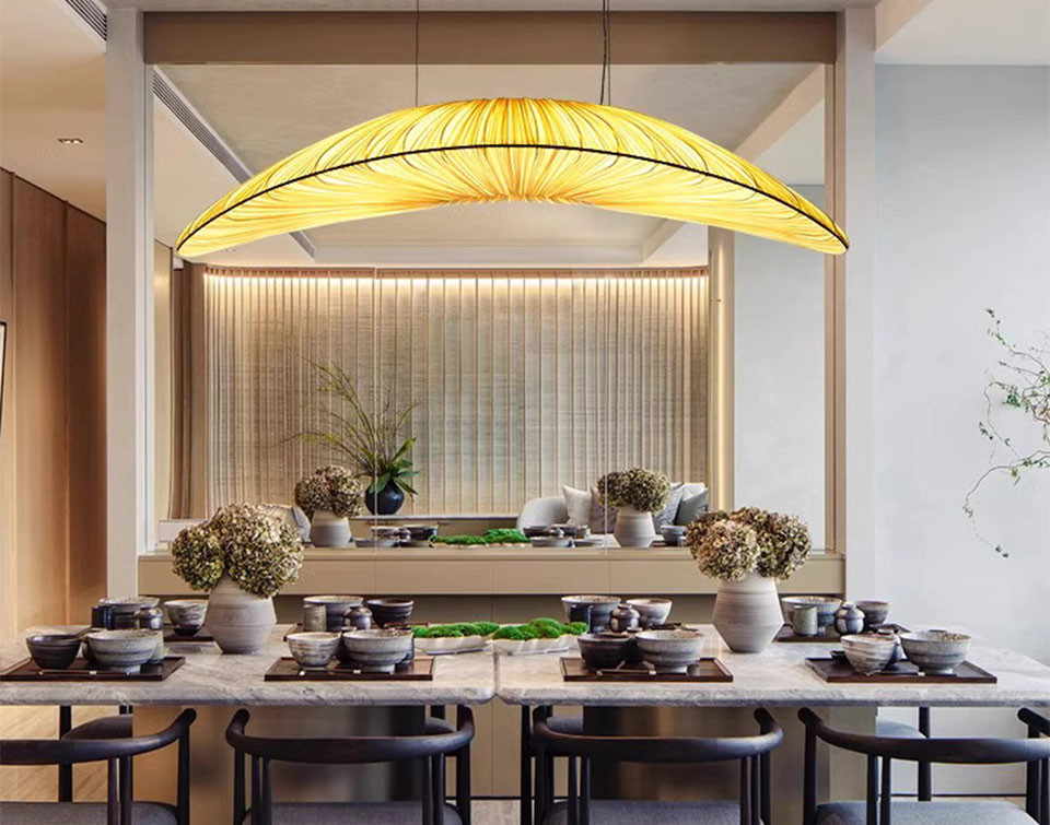 Minimalist Cloth Led Pendant Lights Designer Sailboat Ceiling Hanging Lamps(WH-AP-555)
