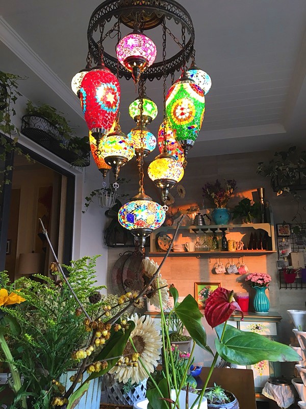Mediterranean retro Cafe lighting living room restaurant hotel Bohemian Chandelier（WH-DC-34)