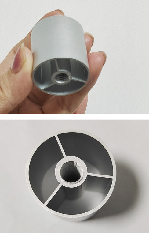 25 Mm CNC Inner Round Threaded Aluminium Tube Profiles For Desk Legs