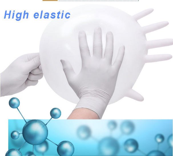 Food Grade Disposable Latex Gloves Dust Free For Electronics Factory