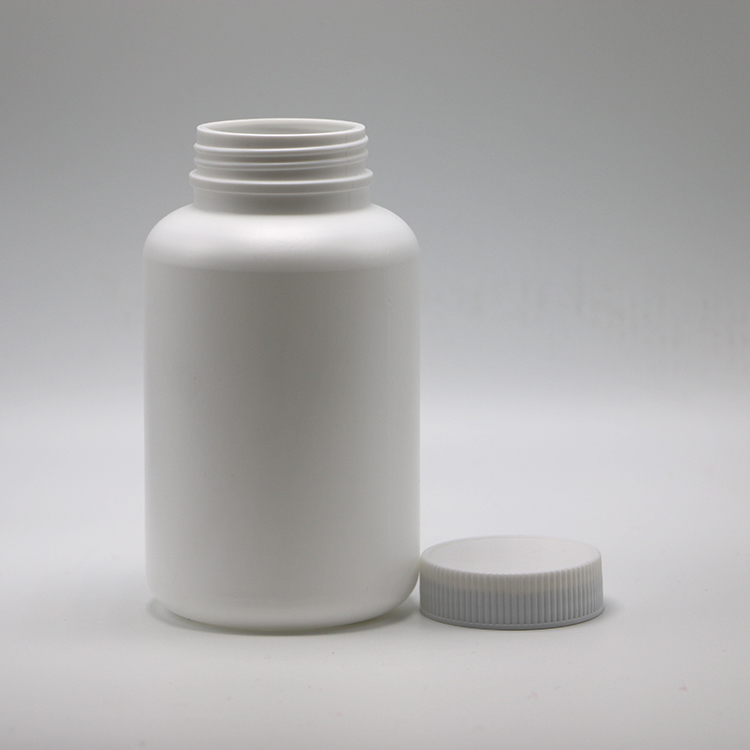 HDPE 500ml Plastic Supplement Holder Bottle Child Resistant Cap Medicine Container