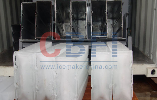 1 ton To 100 tons Per Day Block Ice Maker / Ice Block Making Business