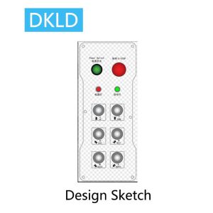Six-way dual speed switch industrial remote control