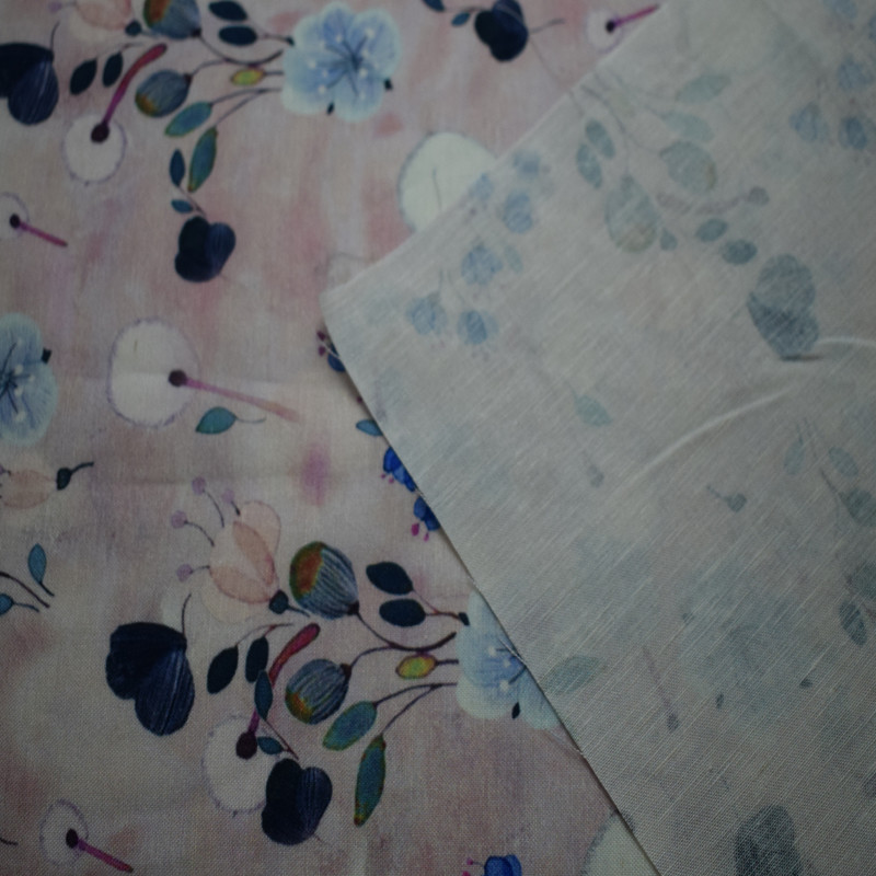 47*58 180gsm Printed Lenzing Ecovero Viscose Rayon Twill Fabric