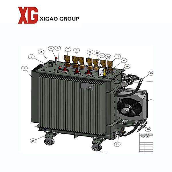 11KV 33KV 20A 5000A 3 Phase H.V. Oil Type Power Transformer