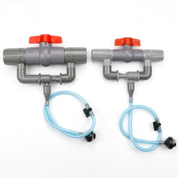 40 / 50 / 63mm Automatic Irrigation Venturi Fertilizer Injectors Flow Rate 8 -