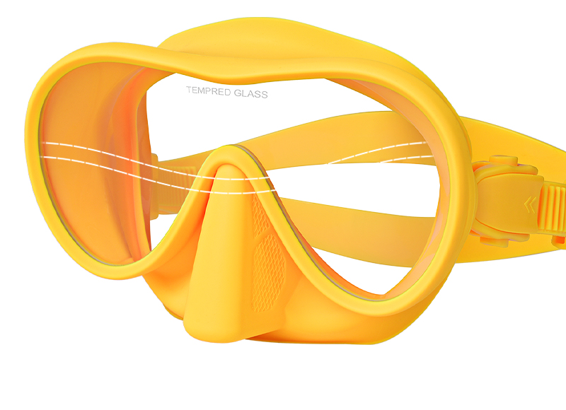 Customized Easybreath Snorkel Mask Diving Goggles And Breathing Tube Set