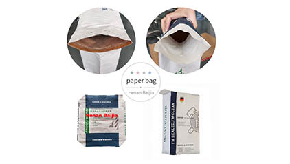 Custom Size Pasted Valve Multiwall Paper Bags Multilayer Packing Bag 20kg 25kg