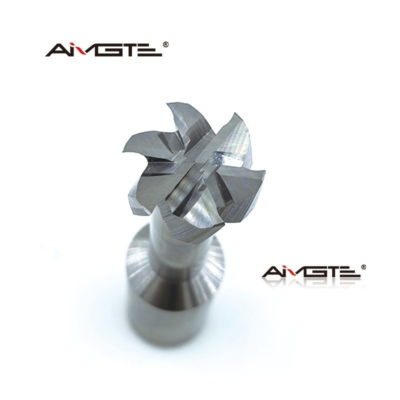 Tungsten Carbide 6 Flutes T Slot Milling Cutter Hardened Steel Aluminum End Mill CNC Router Bit for T Type Groove 6mm 8mm 10mm 12mm Shank