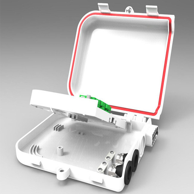FTTH Fiber Optic Terminal Box Distribution Waterproof IP65 1x8 1x16 Splitter PC ABS