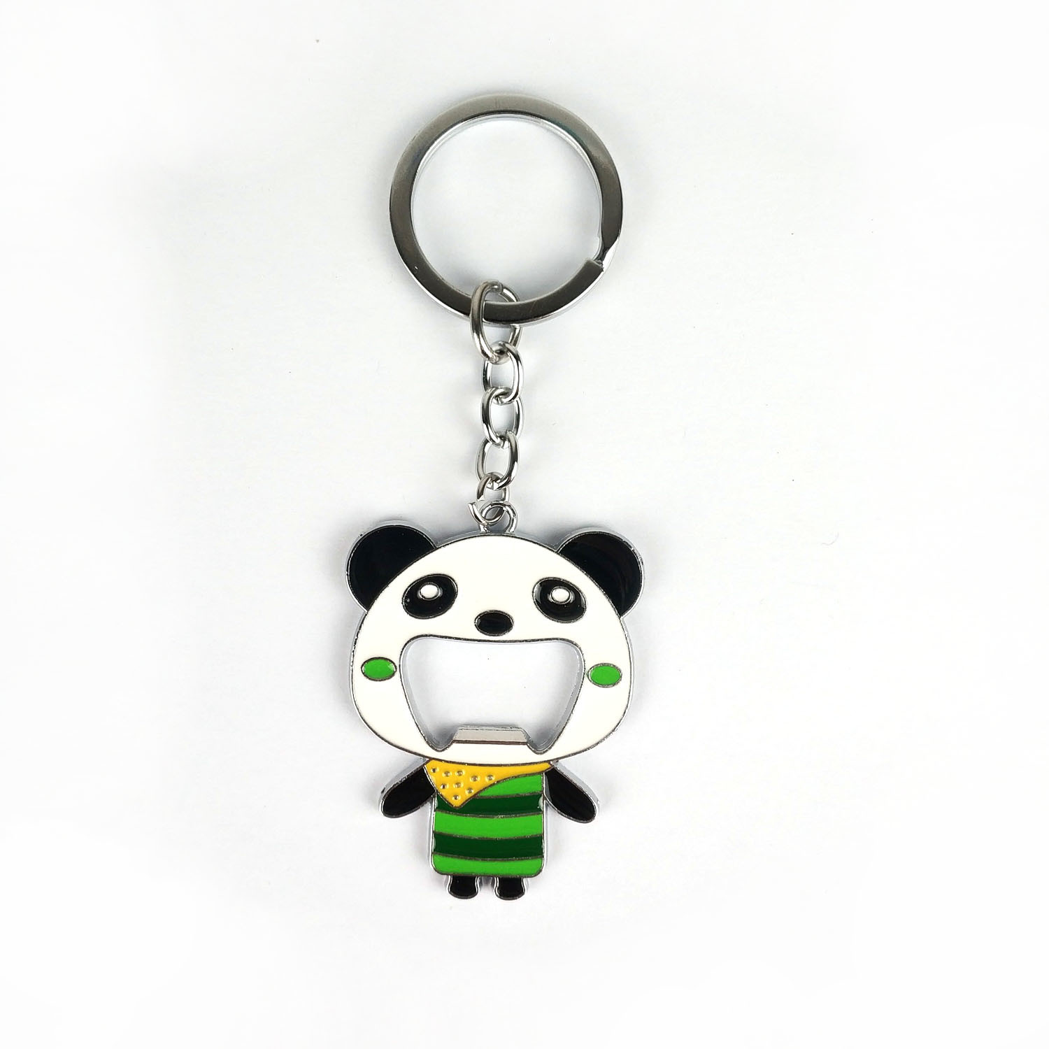 Personalized Soft Enamel Panda Bottle Opener Keychain – Adorable and Functional