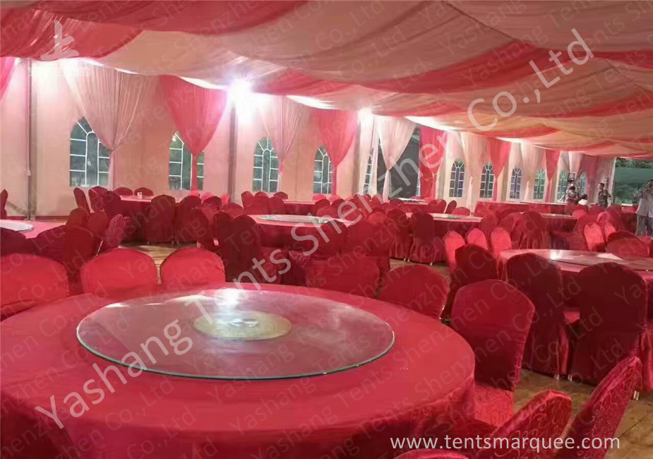 6x18M A-Frame Shape Outdoor Event Tent Transparent PVC Windows UV Resistant