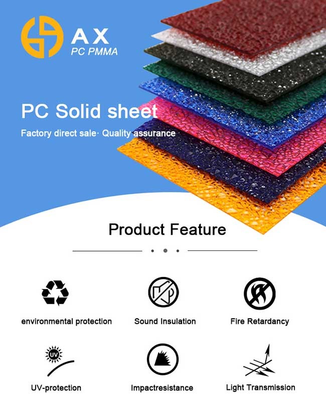 Milk White 82% Light Transmission Polycarbonate Solid Sheet