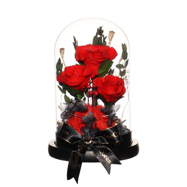 Gifts For Lovers Hot Sell Eternal Roses Preserved Flowers On Valentine'S Day
