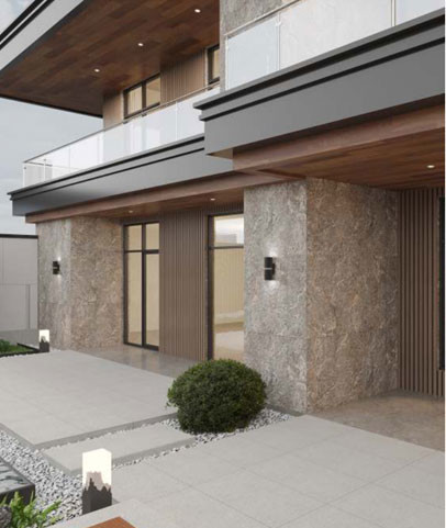 Antibacterial Light Gray Natural Stone Marble Surface Outdoor Curtain Wall Tile For Project 600x1200mm