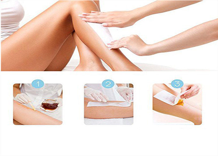 Epilating Mens Body Non Woven Wax Strips Natural Muslin Cloth Tear Resistant