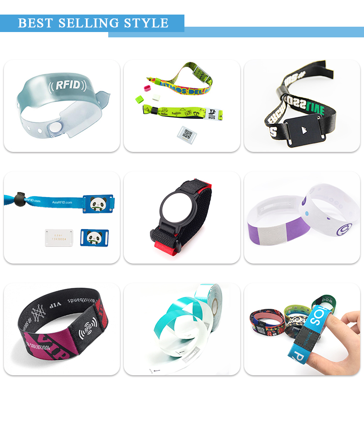 Waterproof RFID NFC Bracelet Silicone Material For Festival